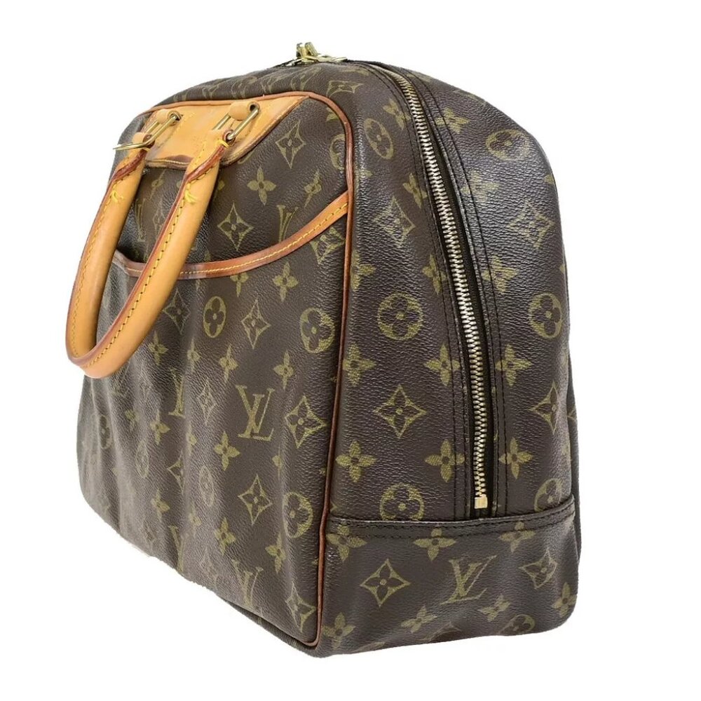 AUTHENTICITY GUARANTEED LOUIS VUITTON LV Logo Deauville Hand Bag Monogram - Picture 2 of 14
